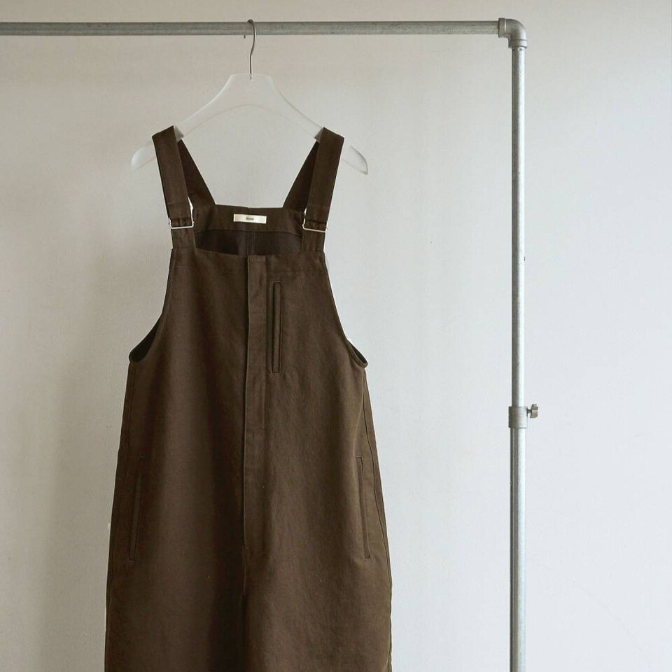 斜紋棉吊帶褲 Cotton Wide Salopette