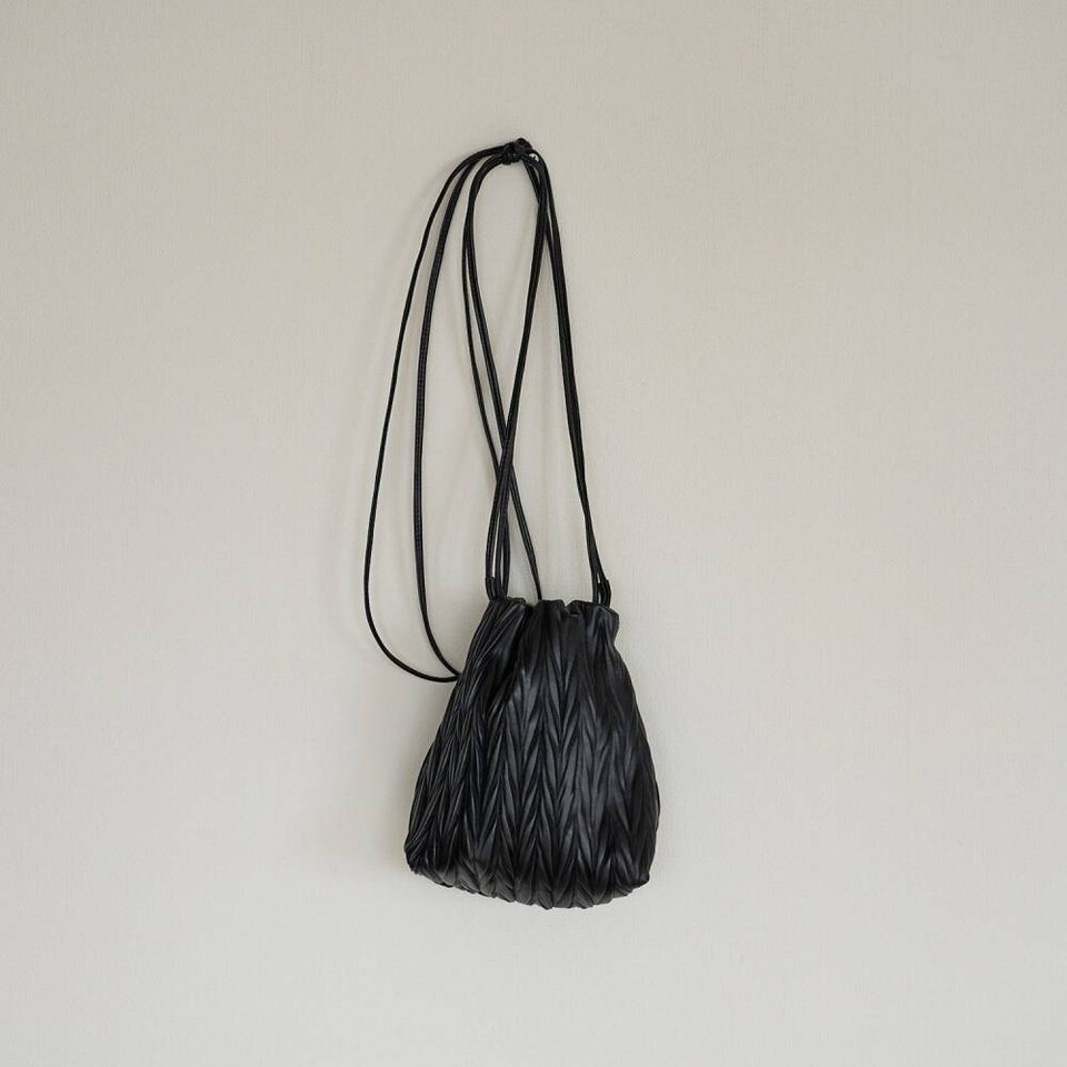 束口包 Ecoleather Pleats Purse