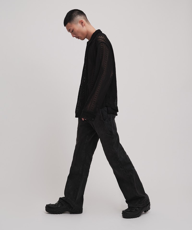 長袖針織襯衫 Lace Long Sleeve Shirt