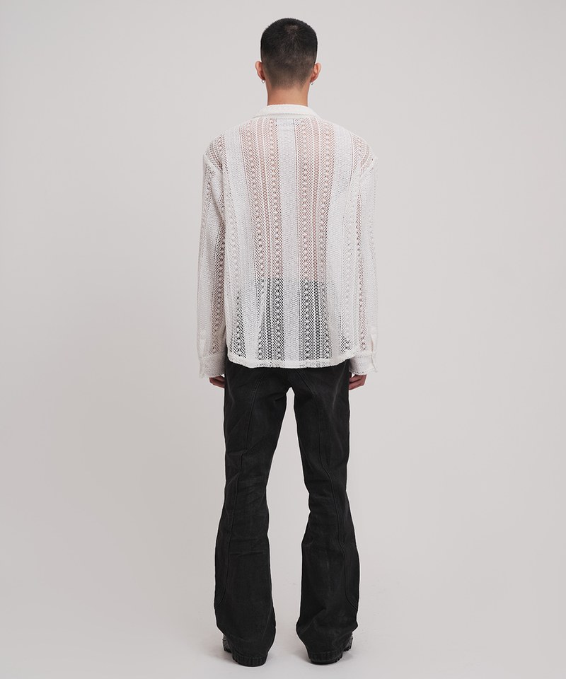 長袖針織襯衫 Lace Long Sleeve Shirt