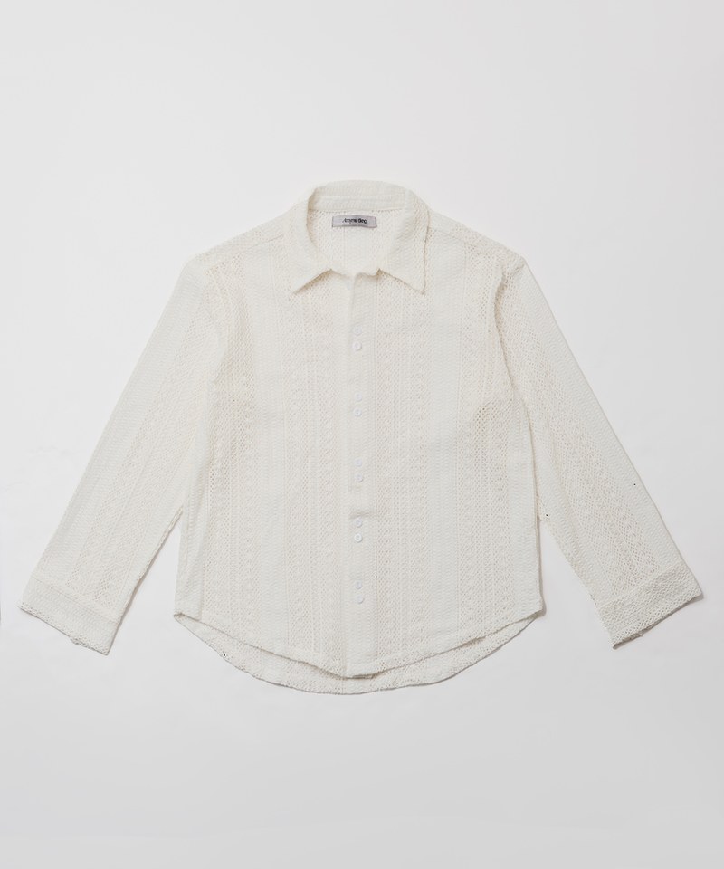 長袖針織襯衫 Lace Long Sleeve Shirt