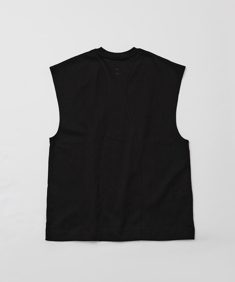 弧線剪接背心 Cropped Vest