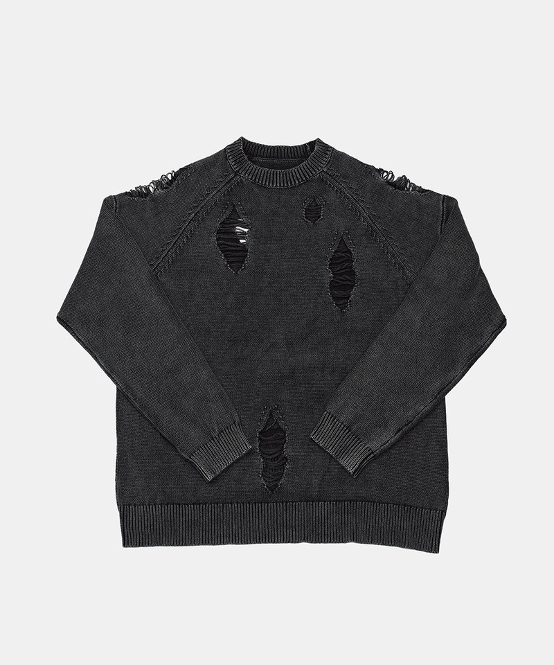 ANT9921-241 破壞針織毛衣 Distressed Sweater
