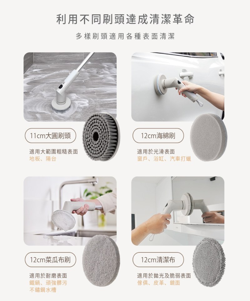 ART3903-251 USB充電式電動清潔刷