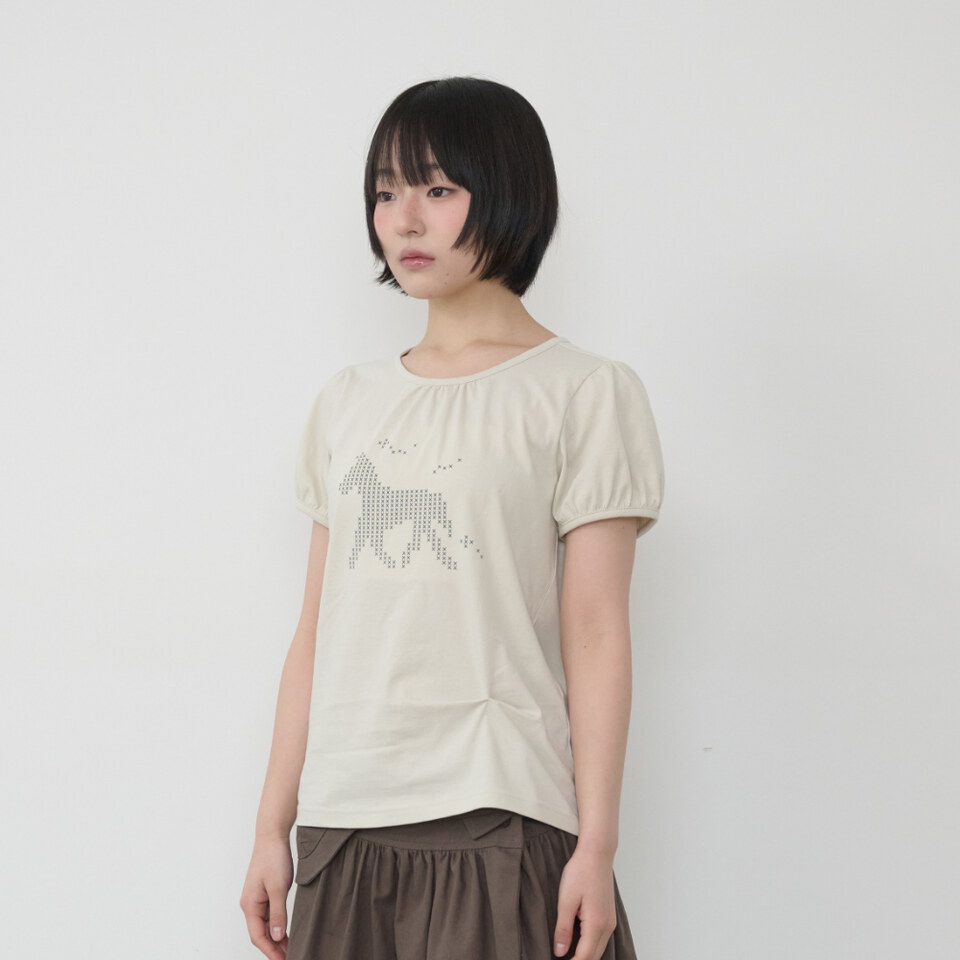 小馬Logo印花上衣 Horse Logo Puff T-Shirt