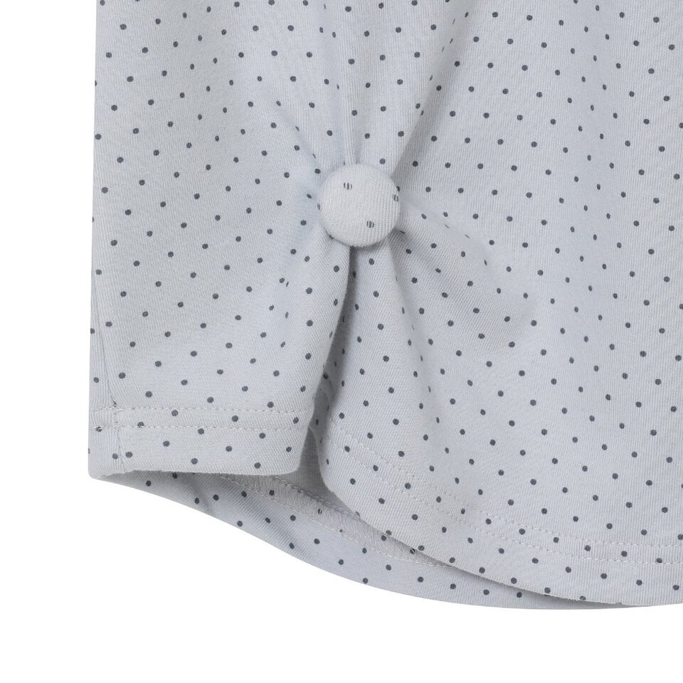 鈕扣點點短Tee Round Collar T-Shirt