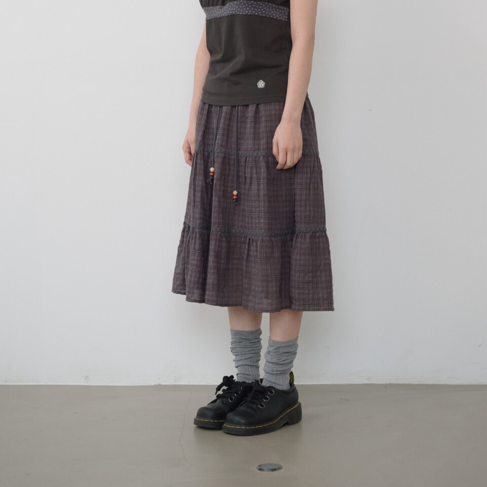 復古格紋裙 Vintage Check Skirt