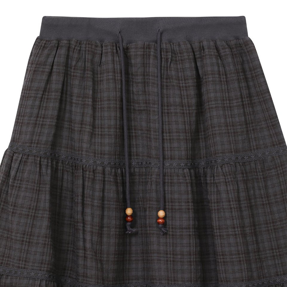 復古格紋裙 Vintage Check Skirt