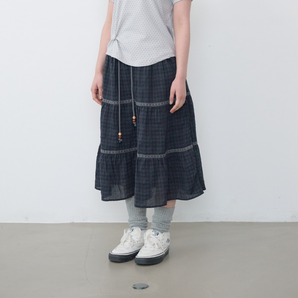 復古格紋裙 Vintage Check Skirt