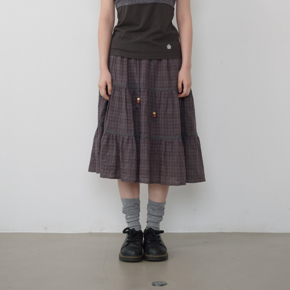 復古格紋裙 Vintage Check Skirt