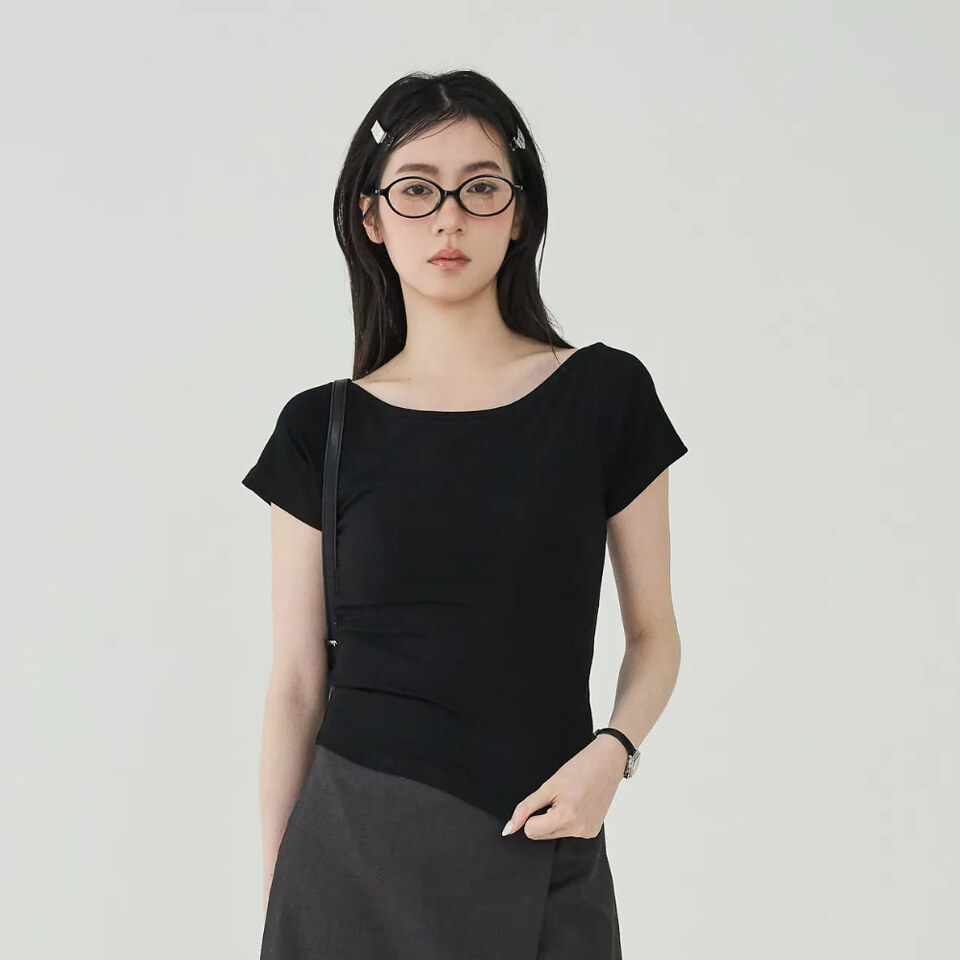 BLO99116-261 by Bello-美脖寬領短袖BRATOP