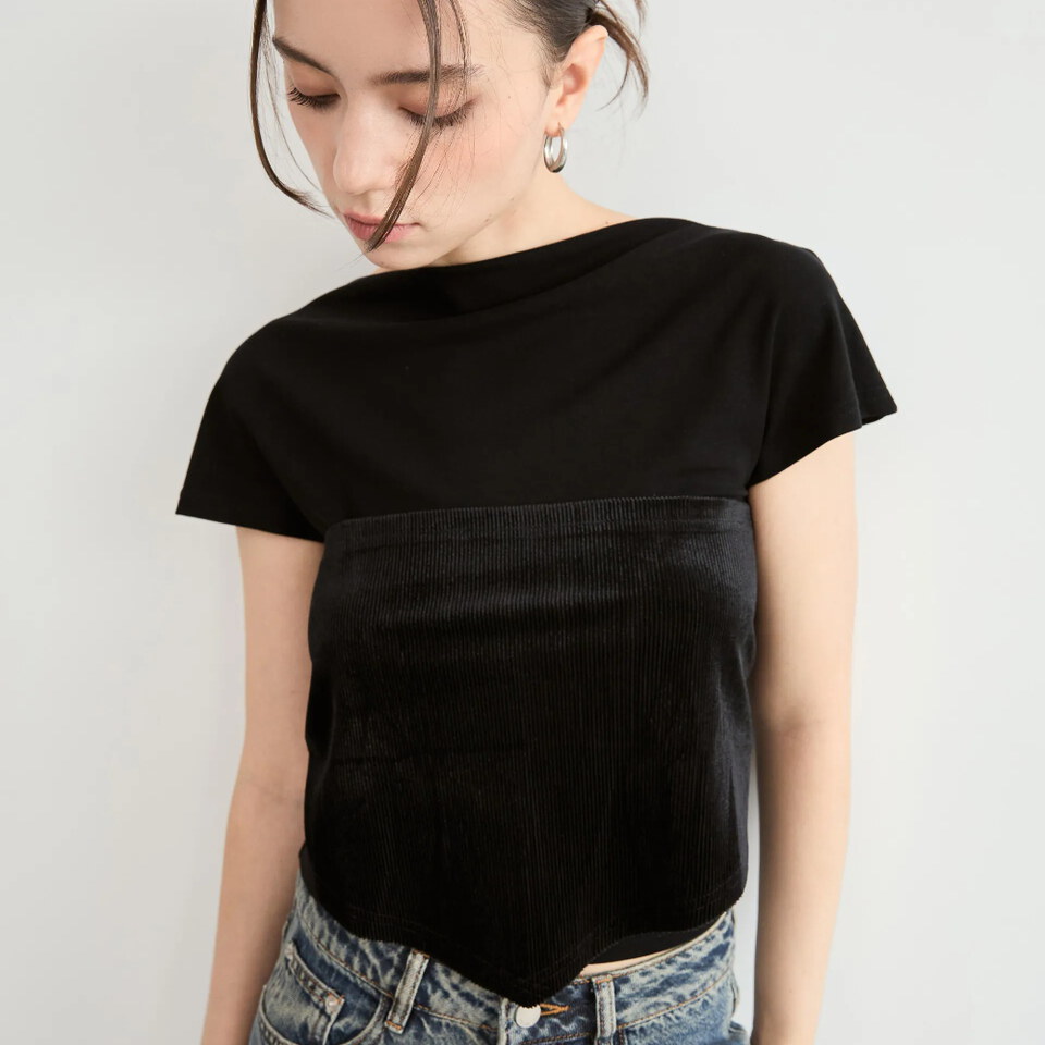 BLO99194-262 微立領三角巾多穿上衣