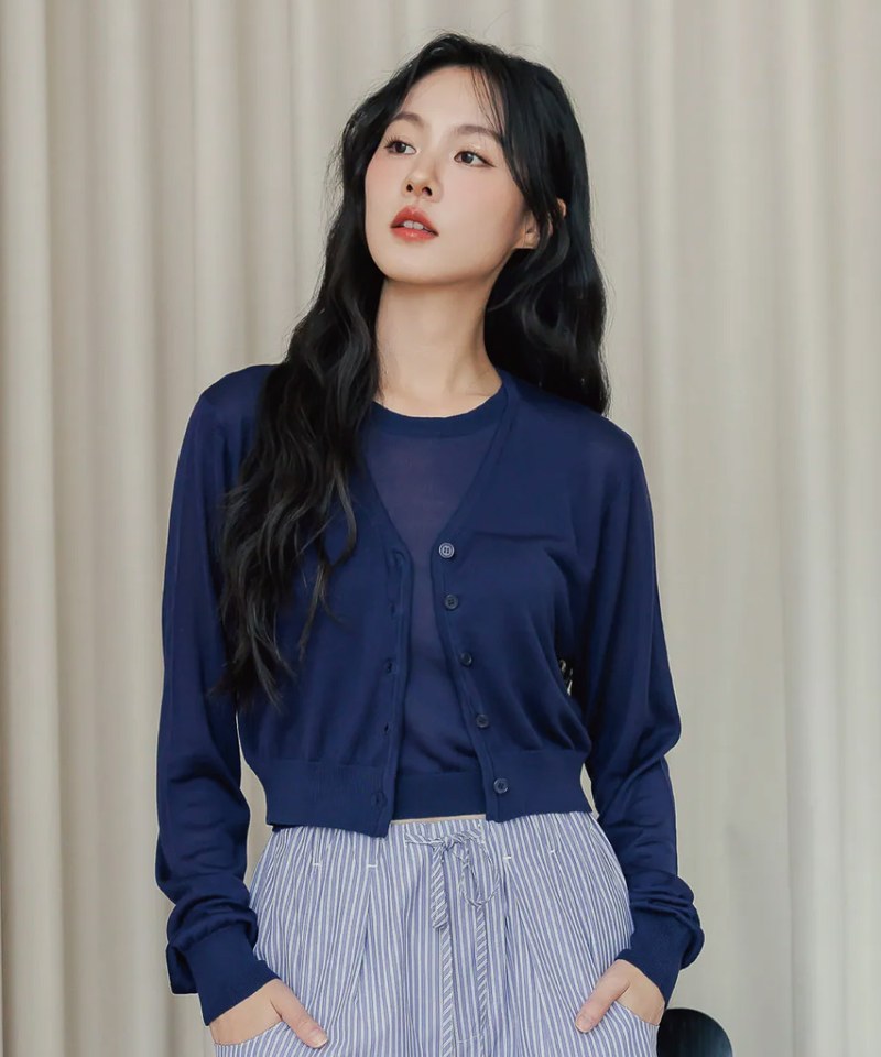 BLO9924-252 By BB-天絲冰紗針織外套