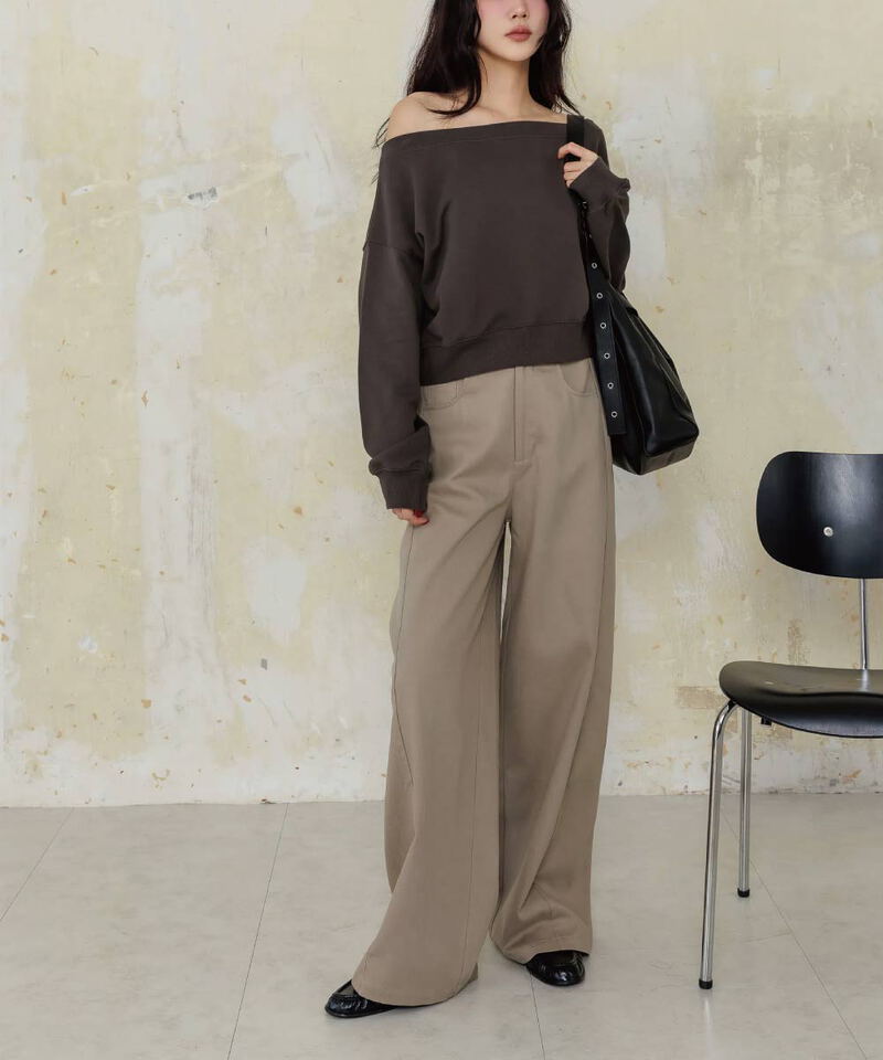 by Bello-天絲闊腿寬褲