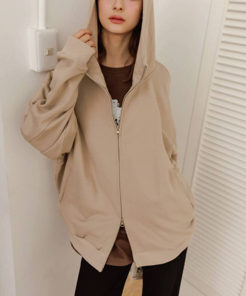 by Bello-男友寬鬆連帽外套