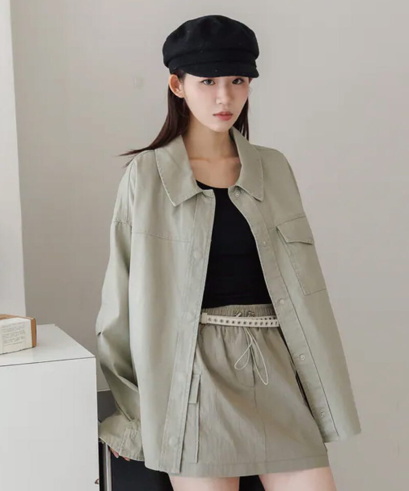 BLO9936-252 by Bello-低飽和寬鬆挺版襯衫