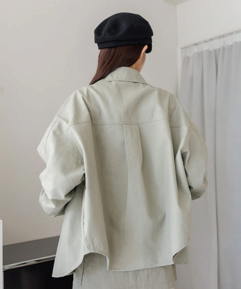 by Bello-低飽和寬鬆挺版襯衫