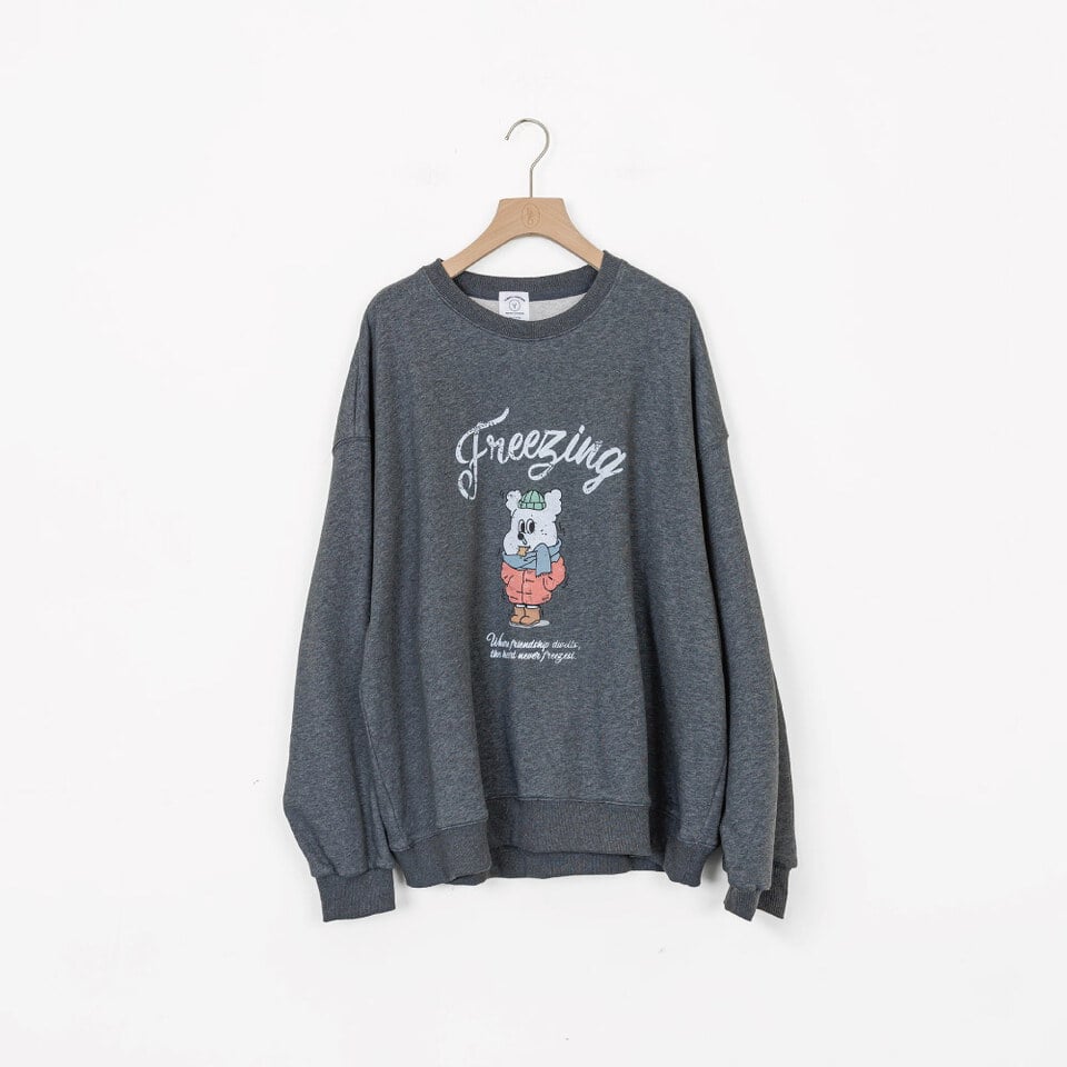 復古感寬鬆大學TEE