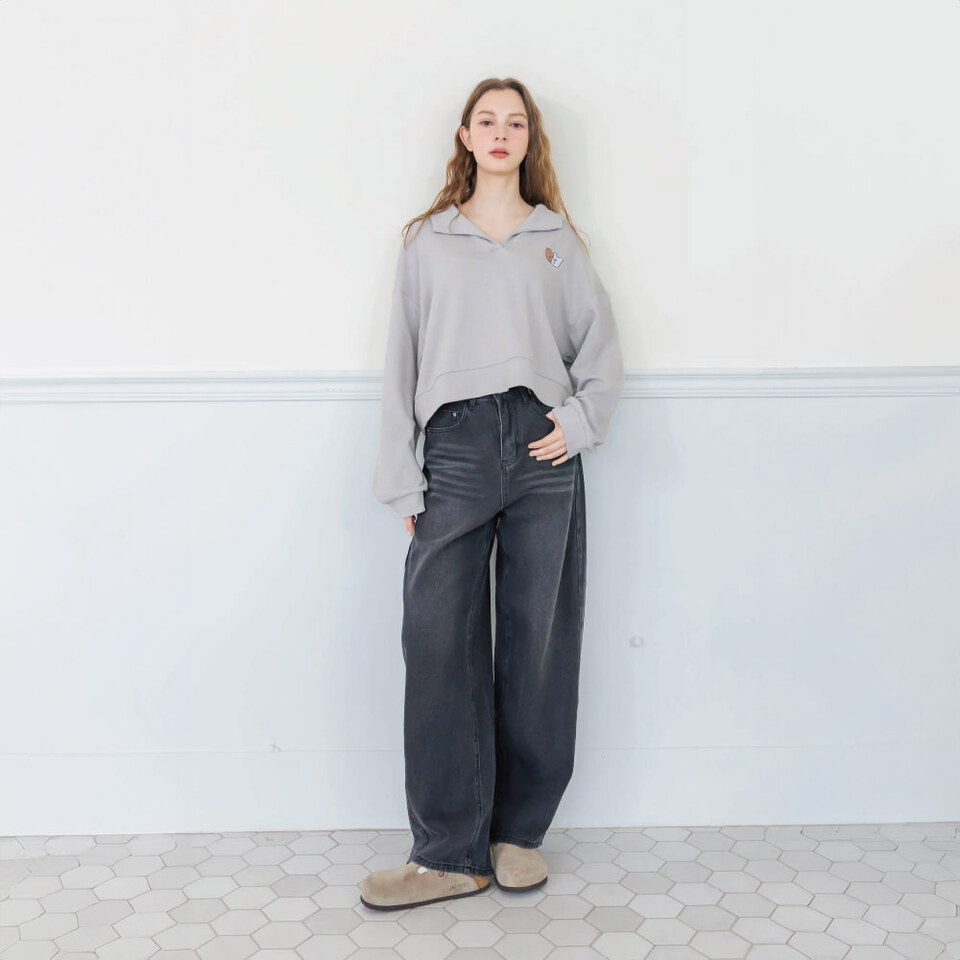 掰掰繭型牛仔褲