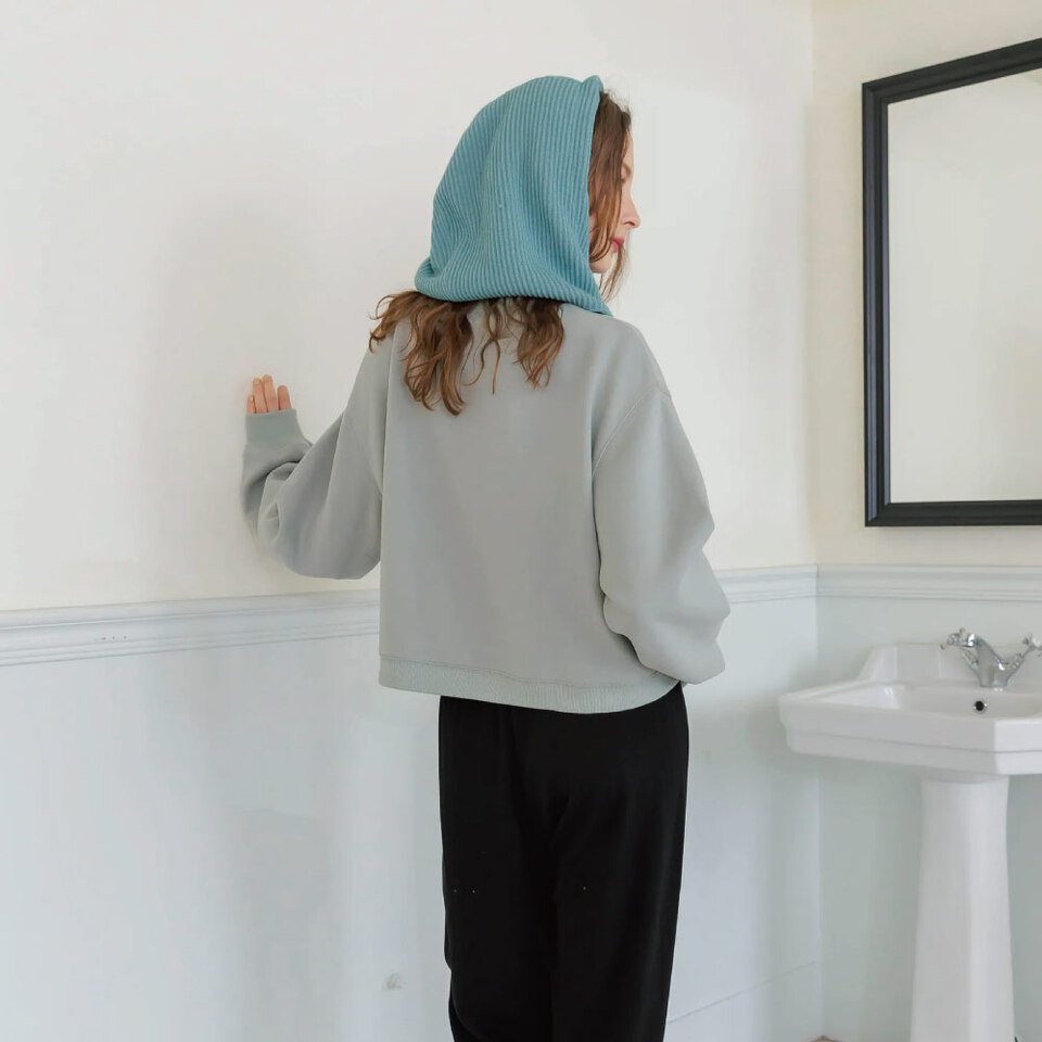 泡泡印花短版大學TEE