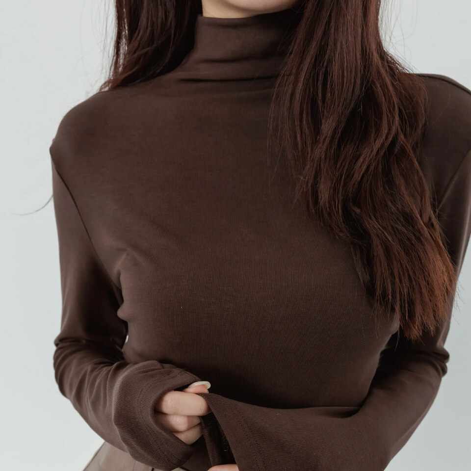 天絲柔膚立領內搭衣