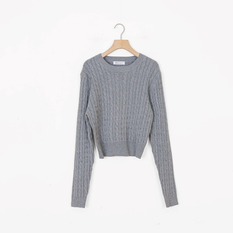 BLO9965-261 親膚修身小麻花毛衣