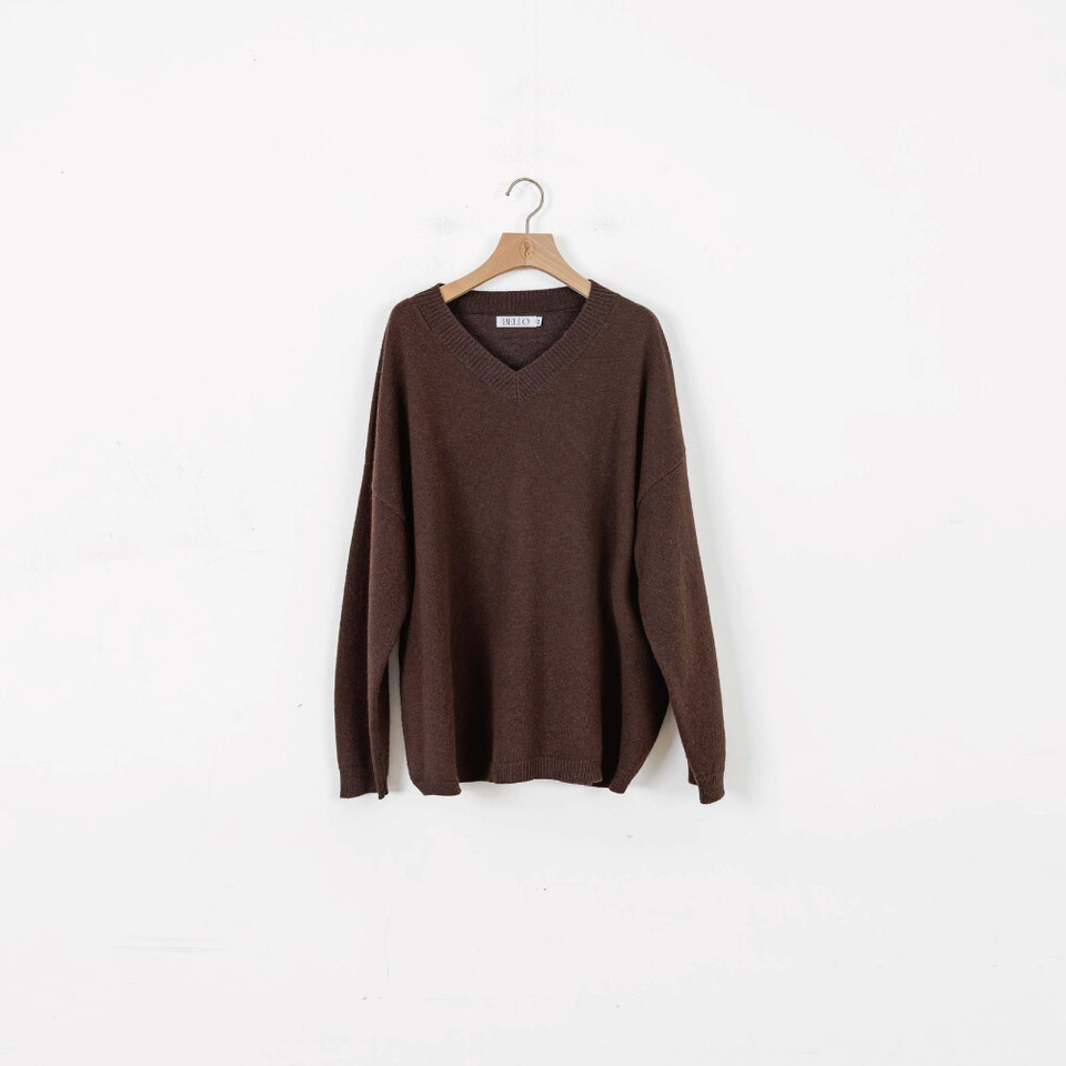 BLO9967-261 美麗諾V領羊毛衣