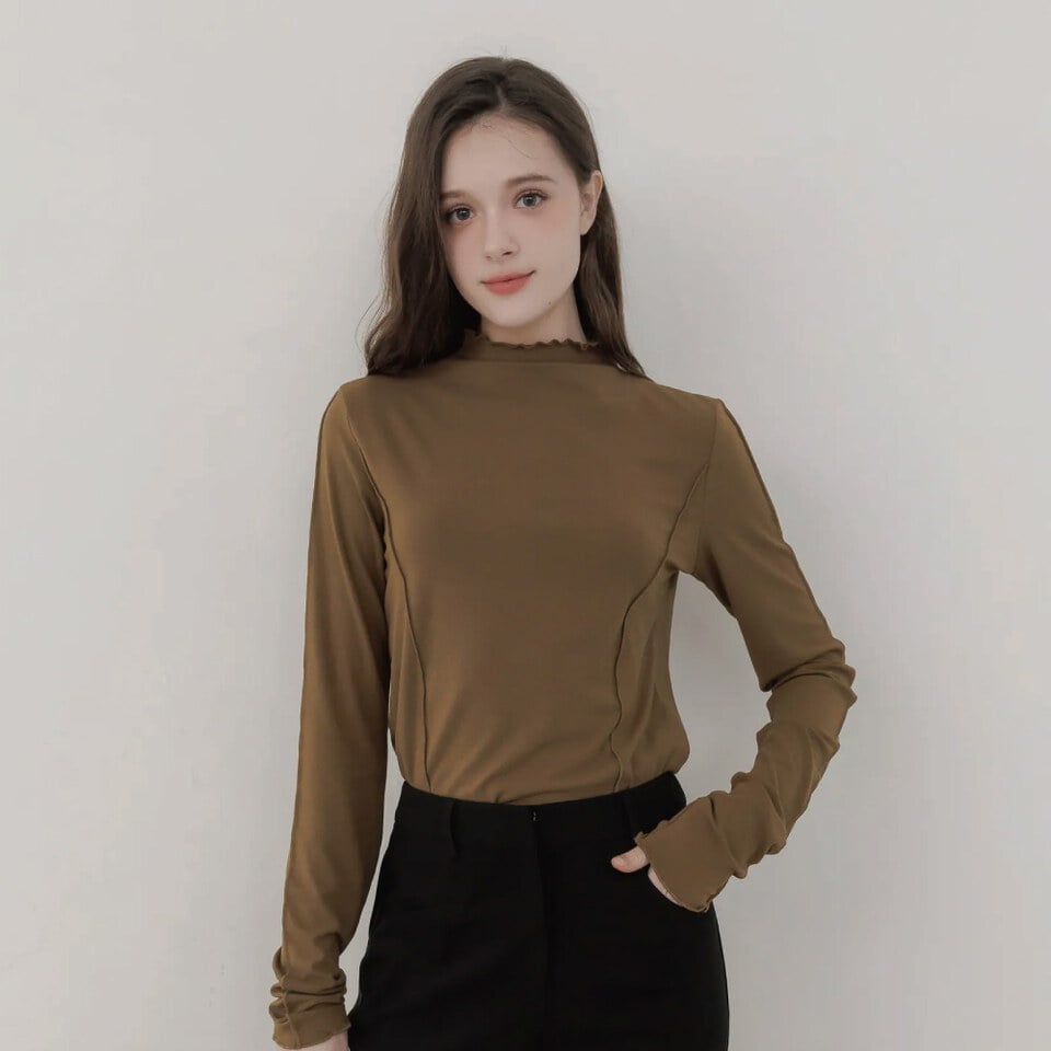 BLO9971-261 車線木耳邊內搭衣