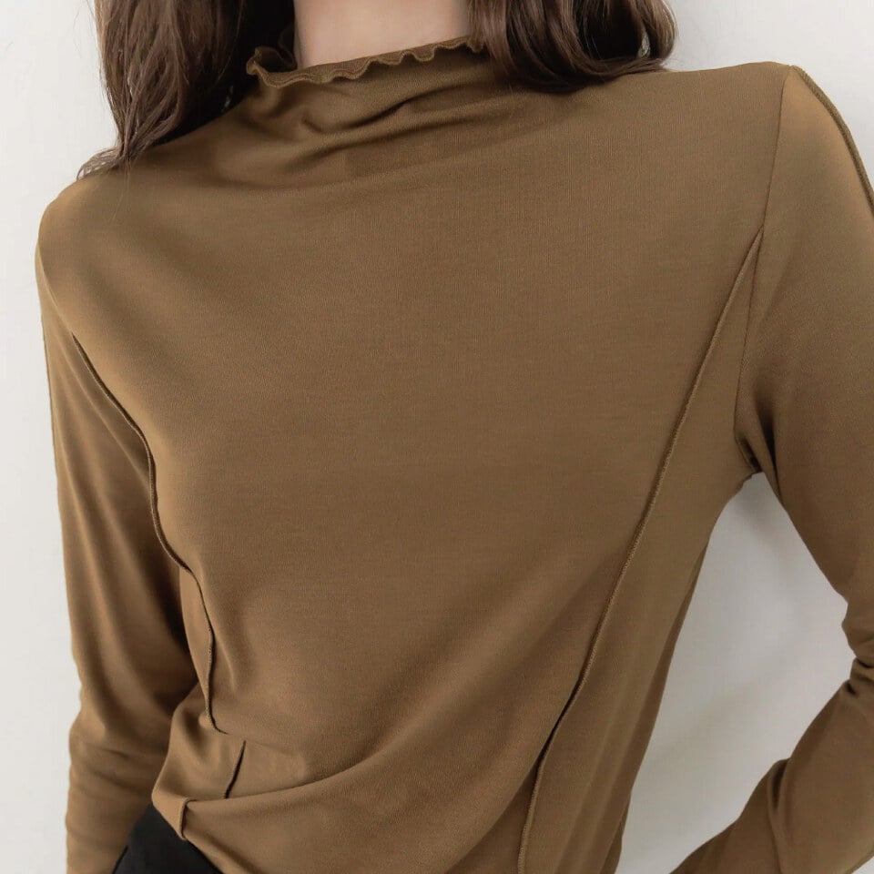 車線木耳邊內搭衣