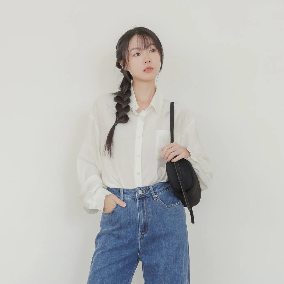 BLO9983-261 by Bello-微光澤柔膚木紋襯衫