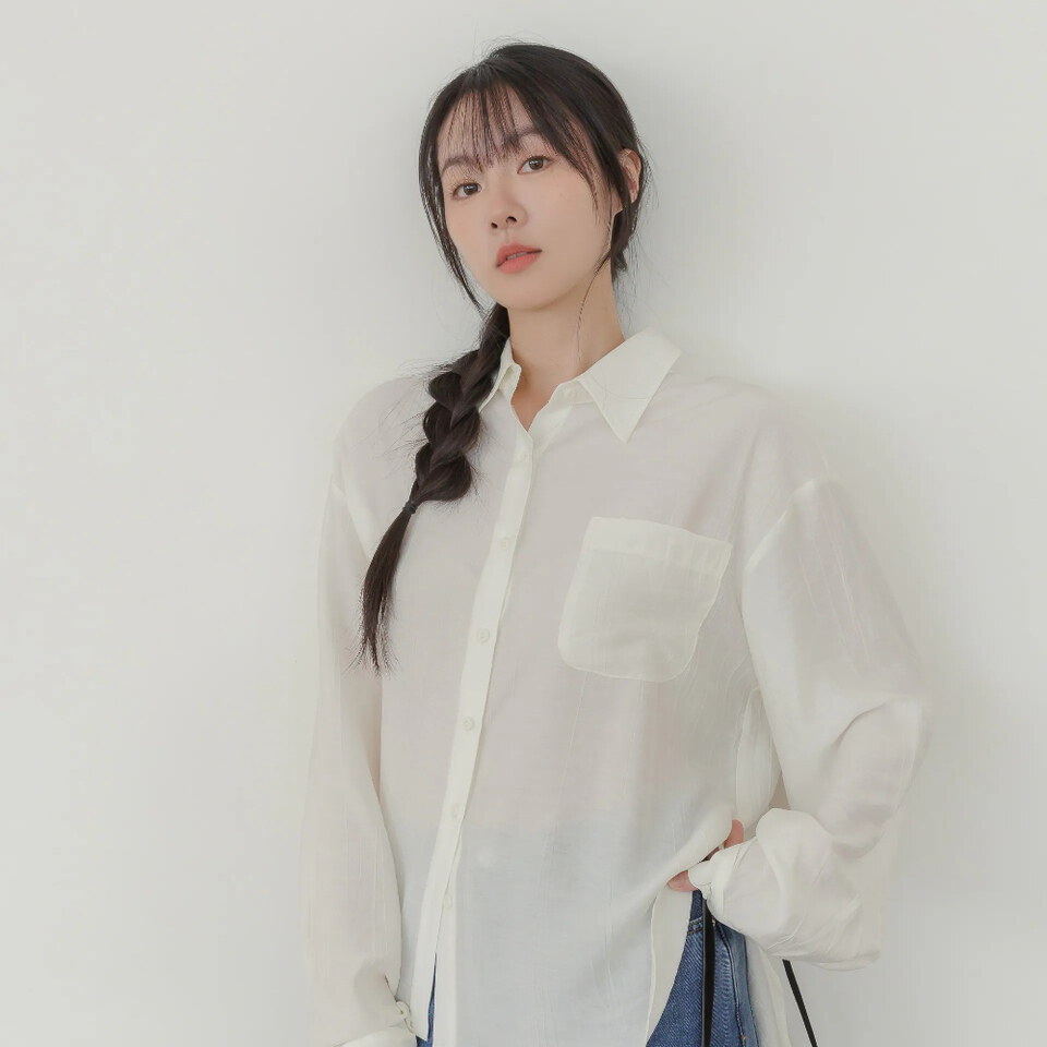 BLO9983-261 by Bello-微光澤柔膚木紋襯衫