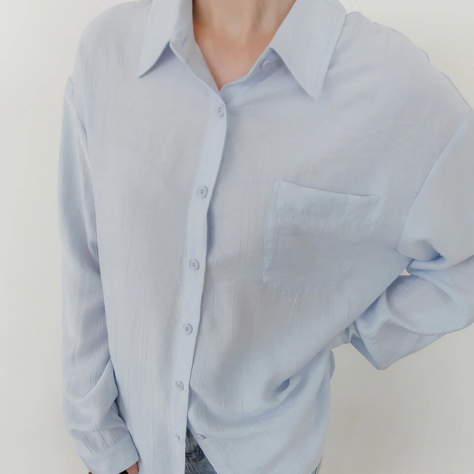 BLO9983-261 by Bello-微光澤柔膚木紋襯衫