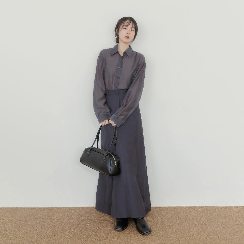 BLO9986-261 by Bello-立體傘襬西裝長裙