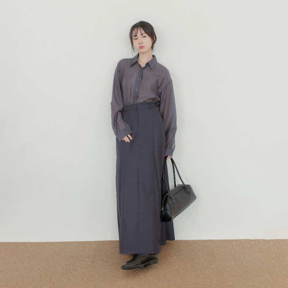 BLO9986-261 by Bello-立體傘襬西裝長裙