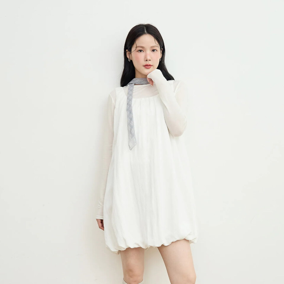 by Bello-小花苞無袖短洋裝