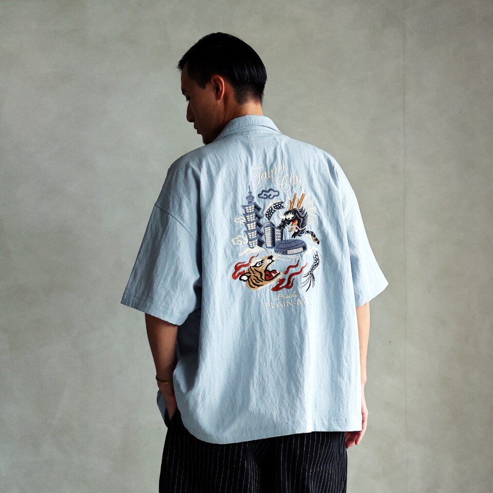 BSD0201-262 B-Side x plain-me 聯名刺繡襯衫