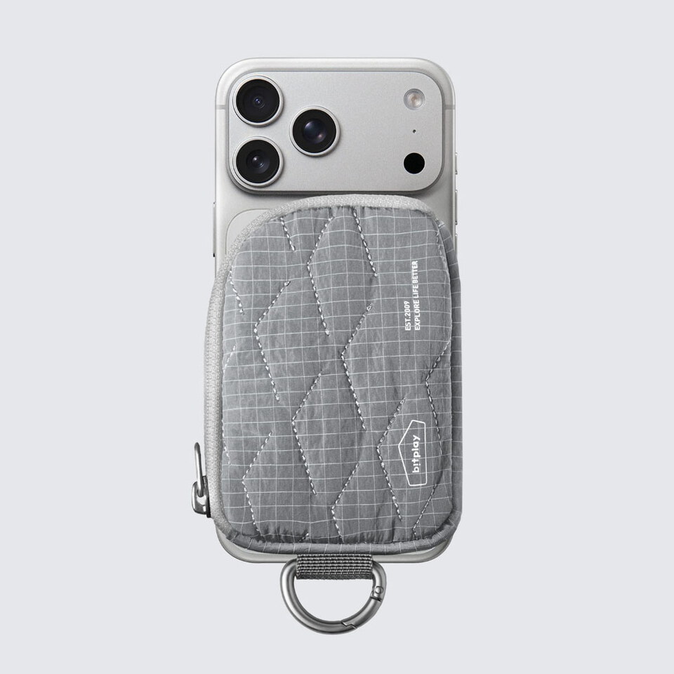 BTP9985-262 磁吸菱格小包 Magnetic Quilted Mini Pouch