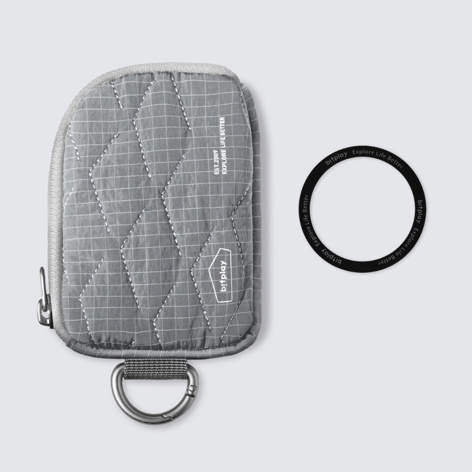 磁吸菱格小包 Magnetic Quilted Mini Pouch