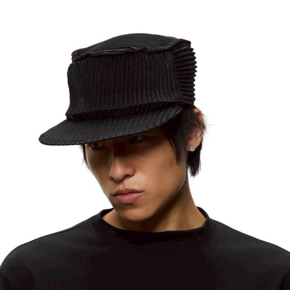 CAO2308-262 Pleated Retro Cap 打褶平頂帽