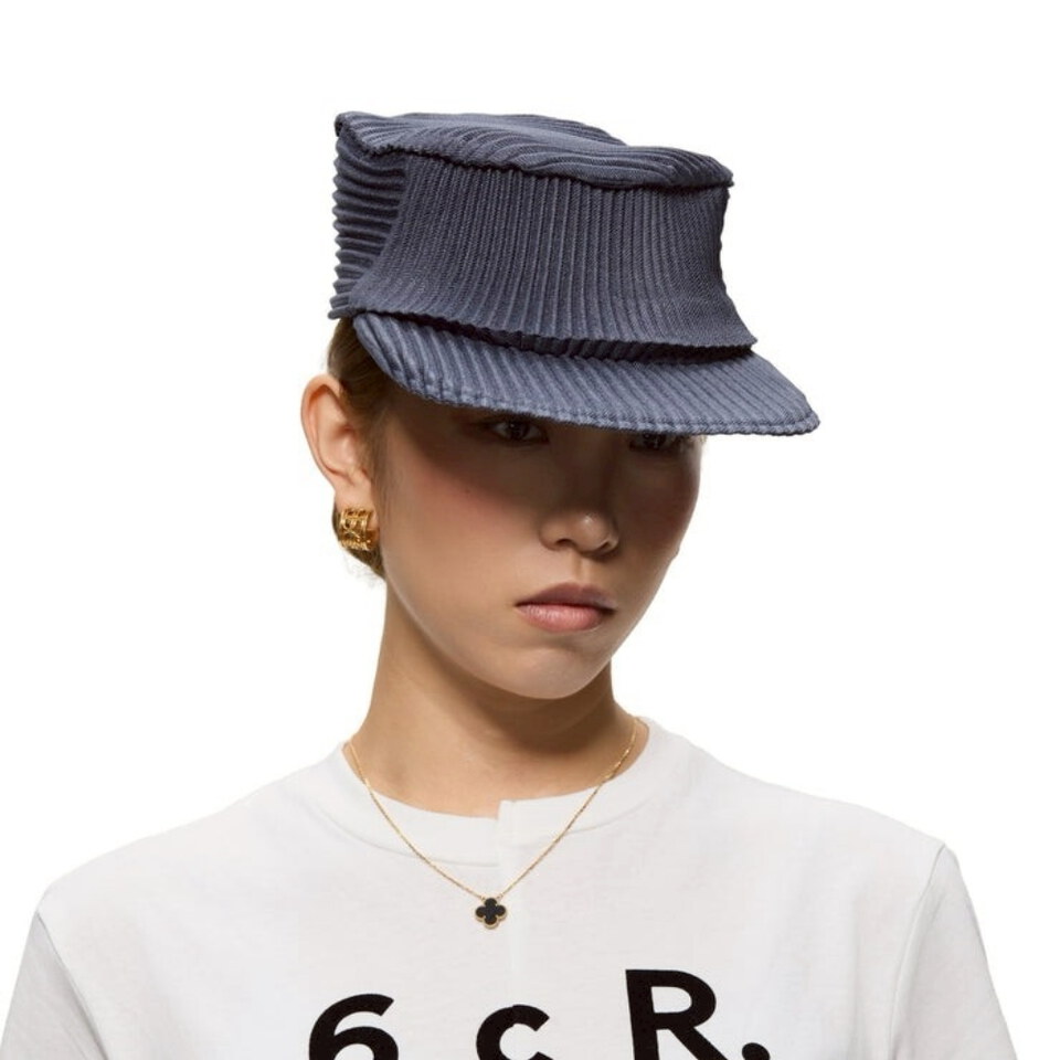 Pleated Retro Cap 打褶平頂帽