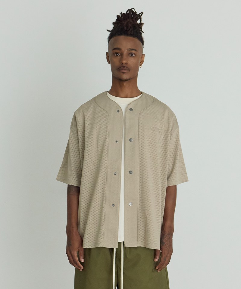 網眼棒球衫 Button-Up Jersey