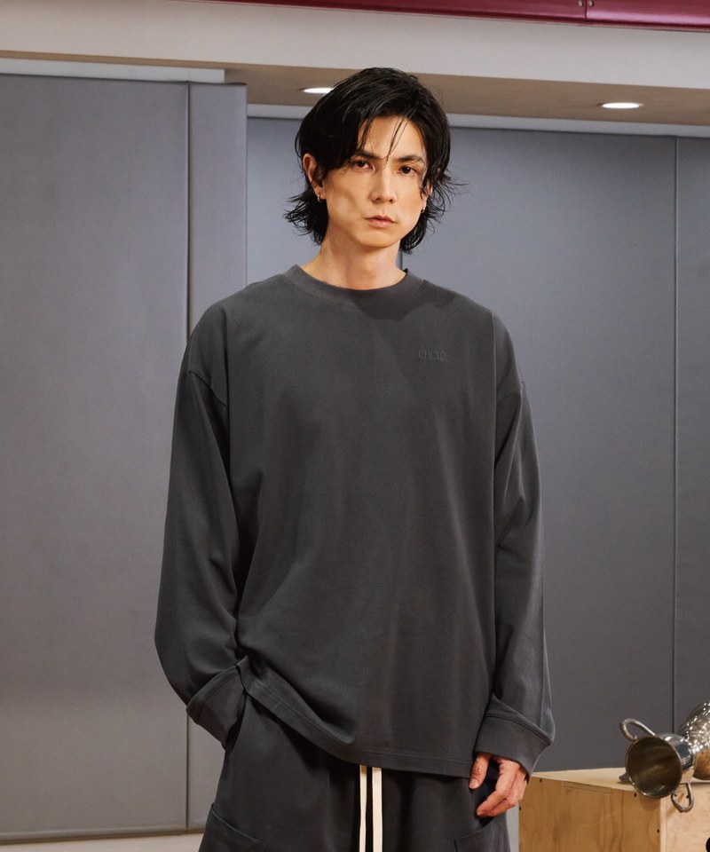 經典螺紋袖口長袖 Neutrals Wide Long Tee