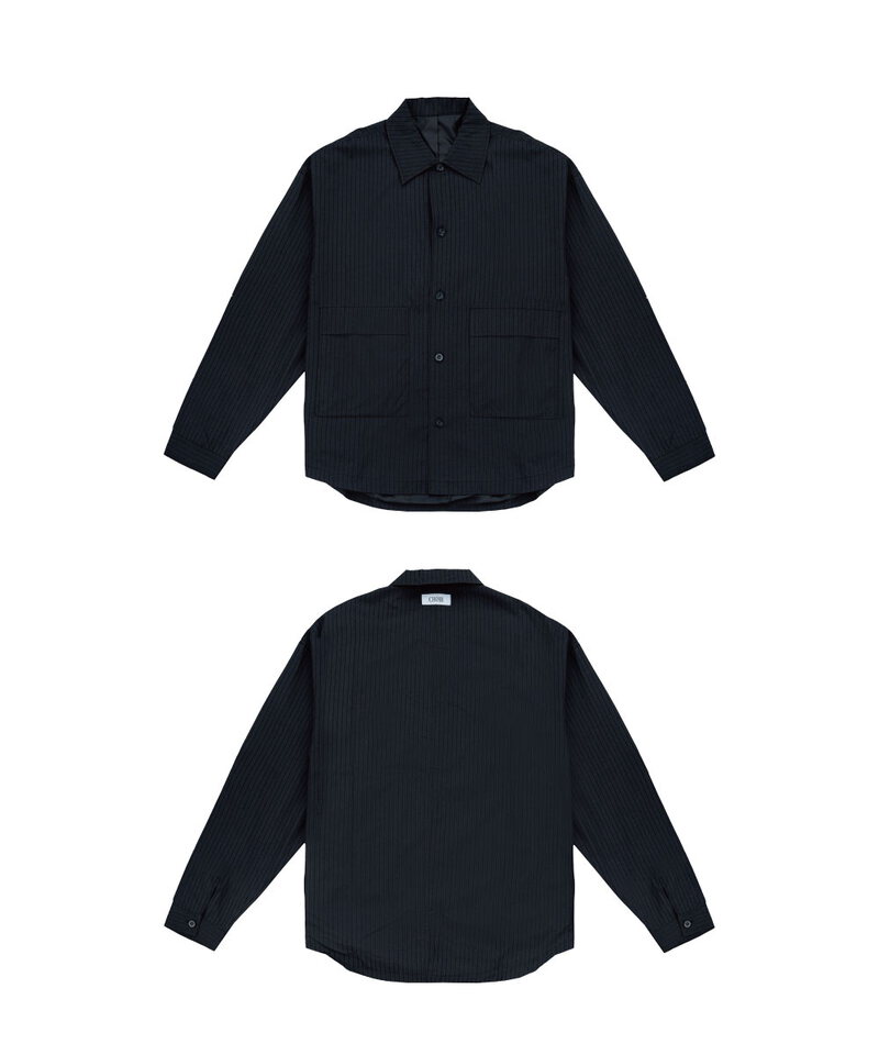 條紋襯衫夾克 Shirt Jacket