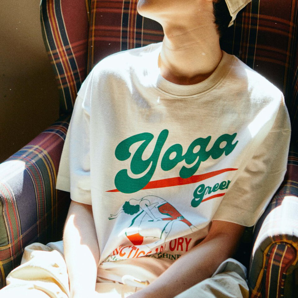 瑜珈印花短TEE 90S CLUB T YOGA