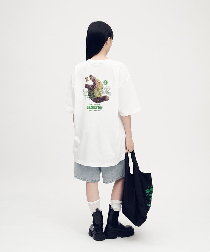 豬血糕拉幼體聯名短袖Tee