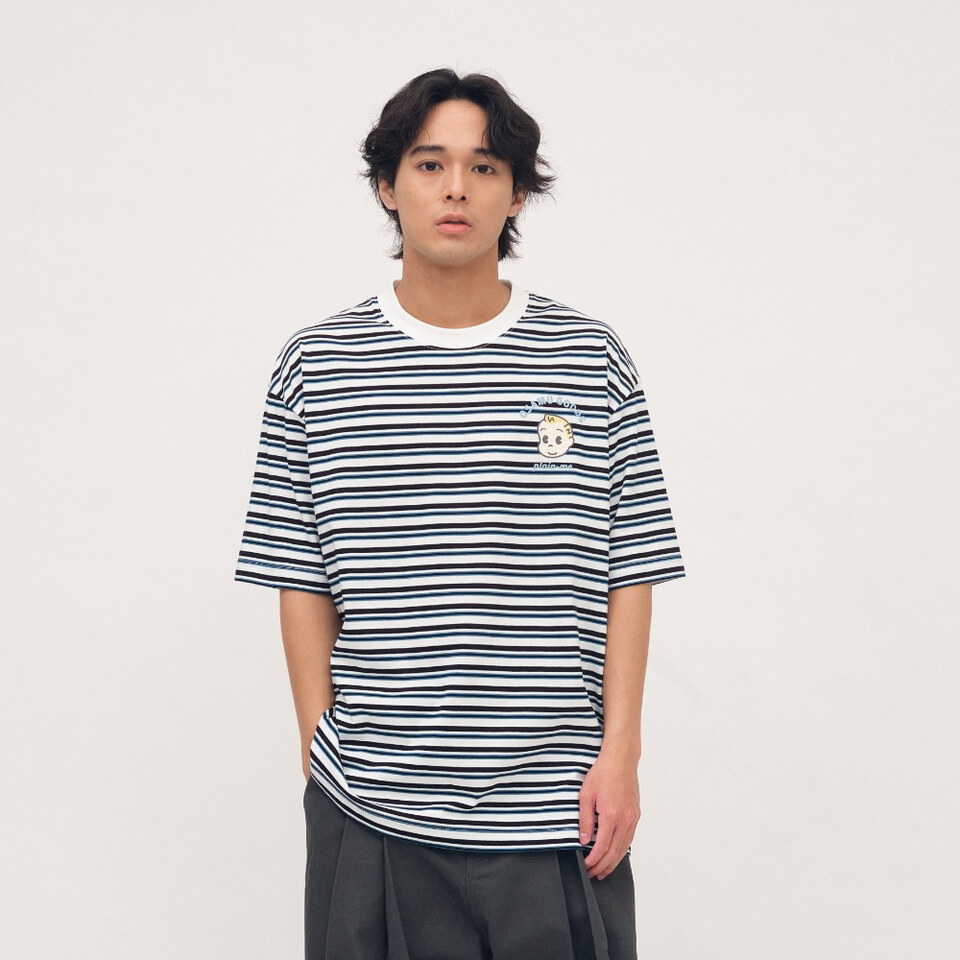 CRV0197-262 OSAMU GOODS 聯名條紋短袖TEE