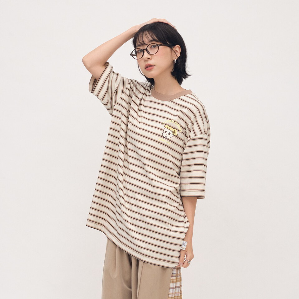 OSAMU GOODS 聯名條紋短袖TEE