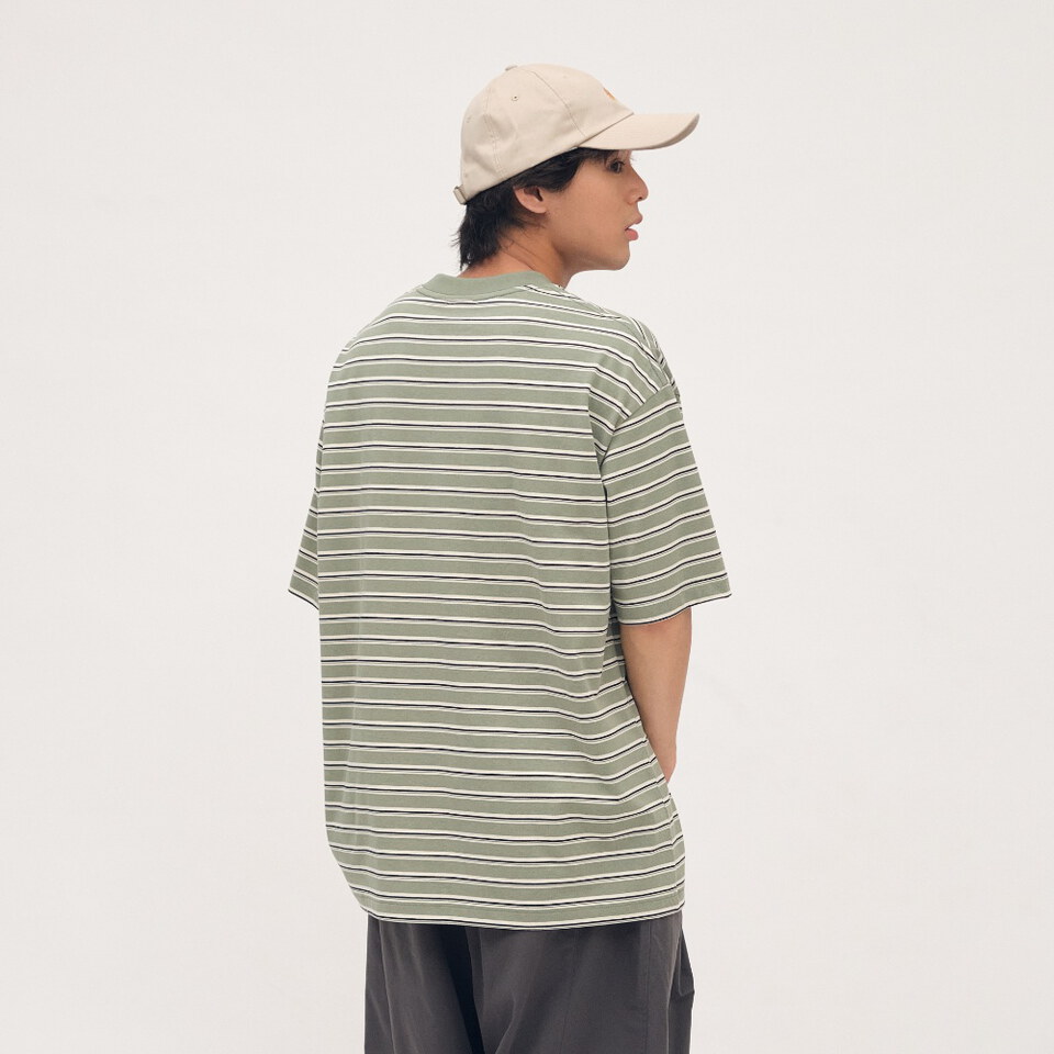 CRV0197-262 OSAMU GOODS 聯名條紋短袖TEE