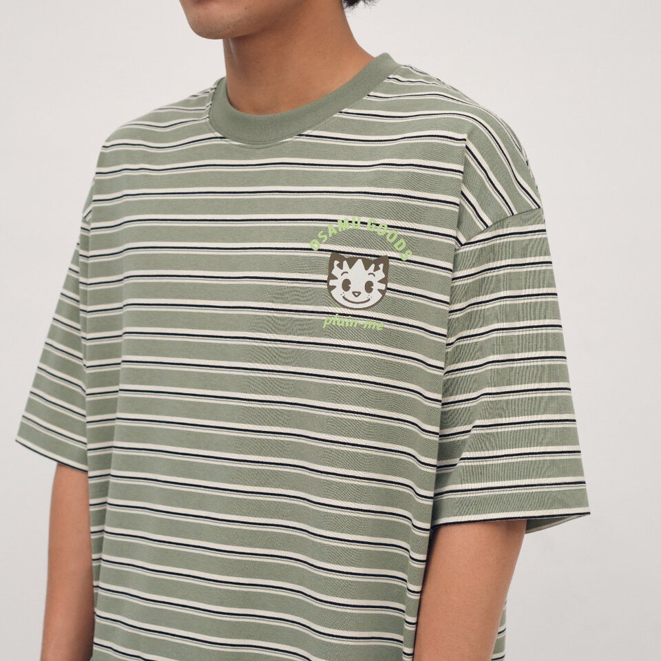 CRV0197-262 OSAMU GOODS 聯名條紋短袖TEE