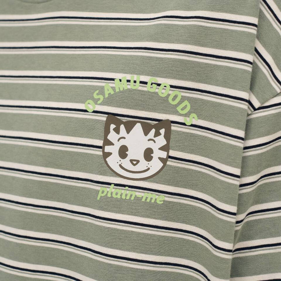 CRV0197-262 OSAMU GOODS 聯名條紋短袖TEE